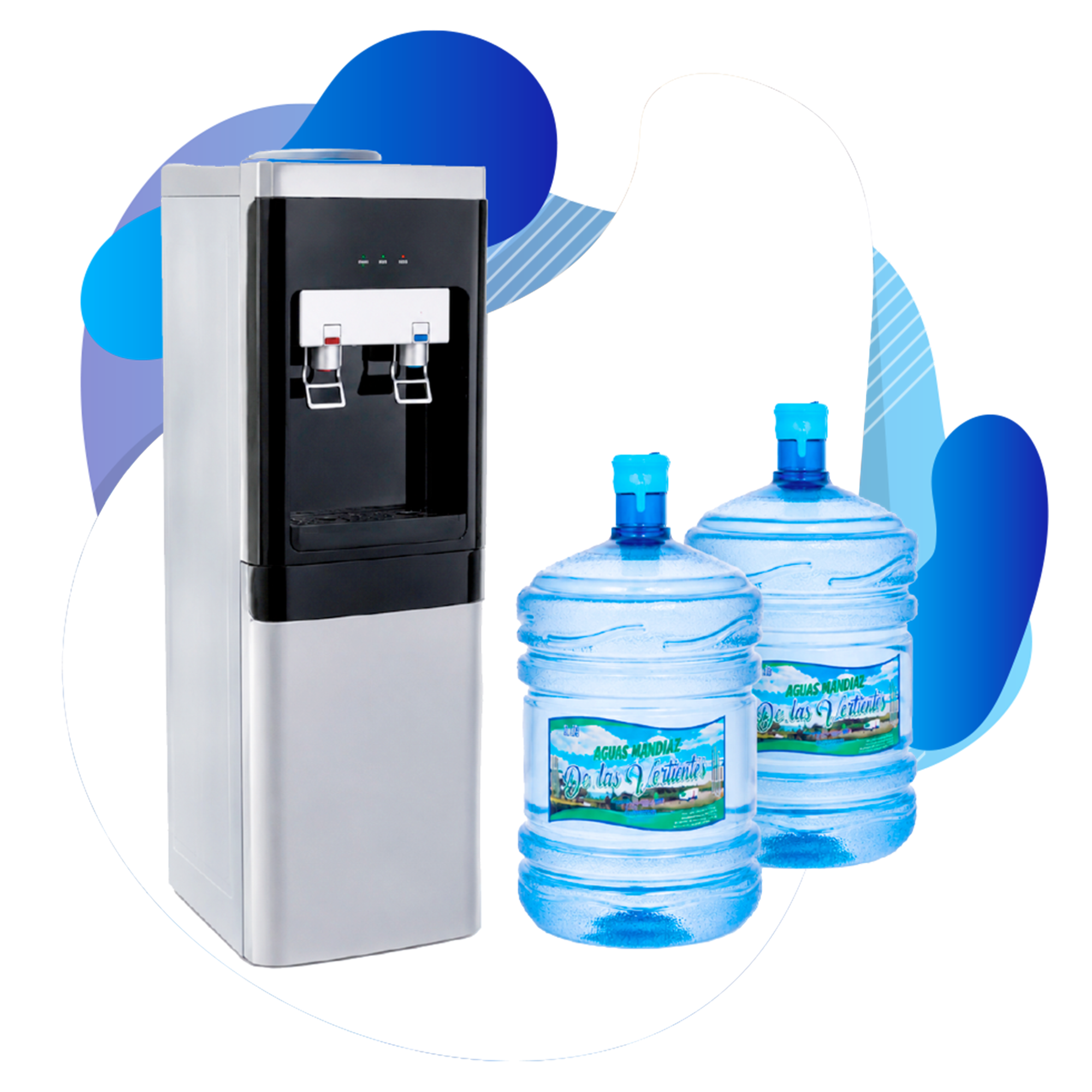 Servicio de agua purificada con dispensador y botellones