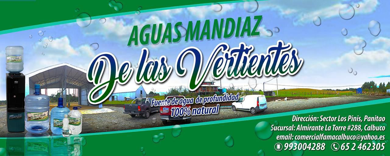 Aguas Mandiaz de las Vertientes, fuente de agua de profundidad 100% natural